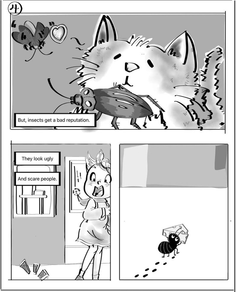 They Don't Care, panel 4: insects get a bad reputation